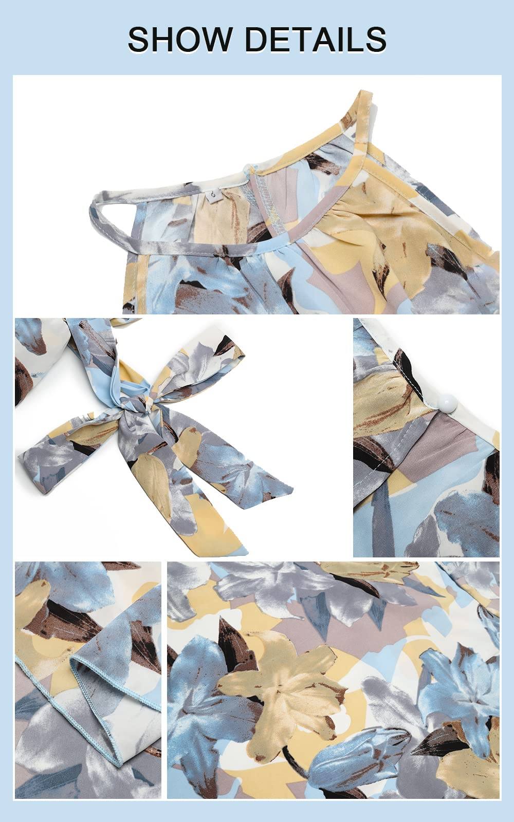 Carly Boho Halter Neck Floral Maxi Dress Dresses Claire & Clara