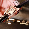 Carol Square Rhinestone Casual Starry Quartz Watch Watches Claire & Clara