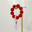 Cat's Claw Glazed Decompression Handheld Rosary Beads Apparel & Accessories Claire & Clara Red
