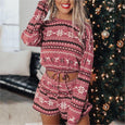 Christmas Pajamas Long Sleeve Short Set Set Claire & Clara
