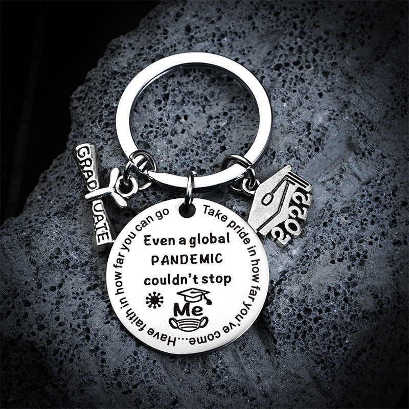 Class of 2022 Graduation Gifts Funny Keychain for Him/Her Claire & Clara