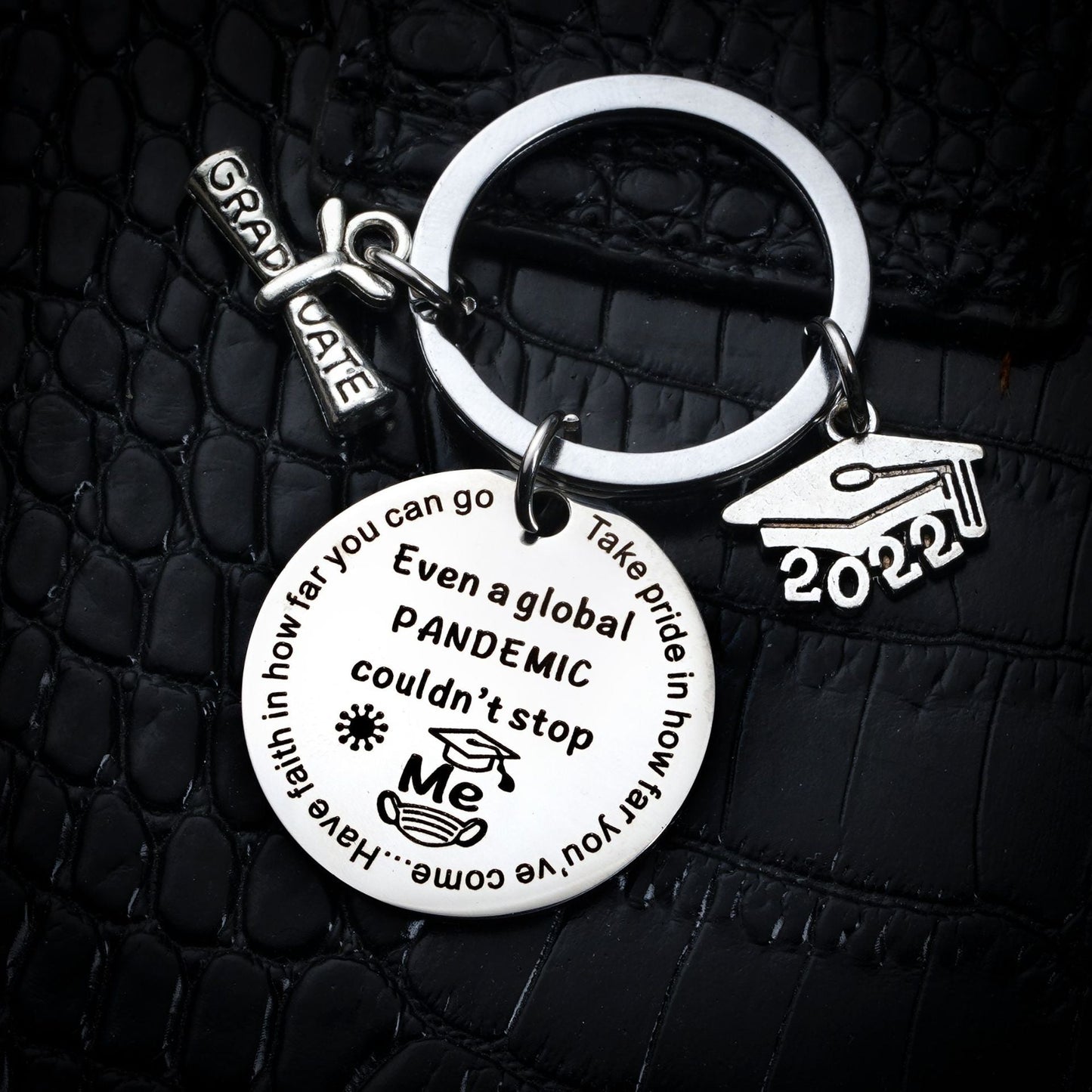 Class of 2022 Graduation Gifts Funny Keychain for Him/Her Claire & Clara