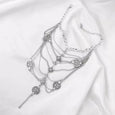 Coin Pendant Tassel Anklet Anklet Claire & Clara