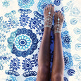 Coin Pendant Tassel Anklet Anklet Claire & Clara