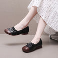 Comfortable Shallow Mouth Soft Flat Shoe Shoes Claire & Clara Black US 5