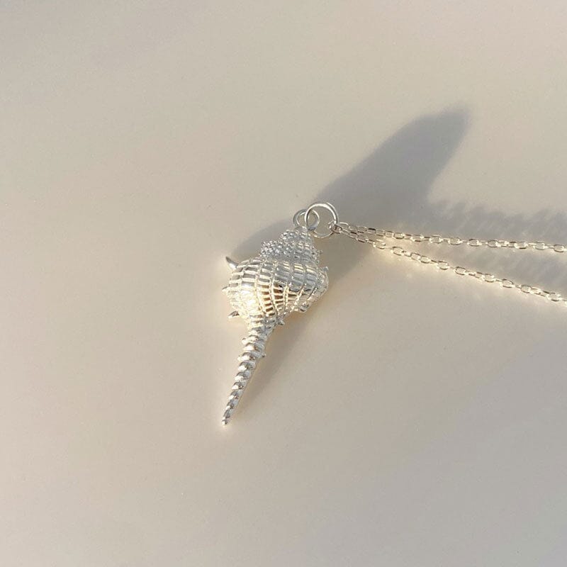 Conch Silver Necklace Necklace Claire & Clara