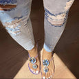 Crystal Diamond Transparent Jelly Slippers Shoes Claire & Clara US 6 Transparent