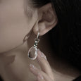 Crystal Glass Drop Pearl Earrings Earrings Claire & Clara