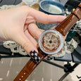 Crystal Snowflake Transparent Spinning Dial Entry Luxury Ladies Watch Apparel & Accessories Claire & Clara Brown