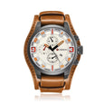 CURREN Men's Casual Business Quartz Watch Watches Claire & Clara White Brown