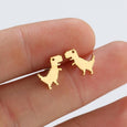 Cute Pixel Dinosaur Stud Earrings Earrings Claire & Clara