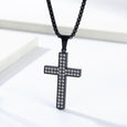 Diamond Encrusted Cross Necklace Necklace Claire & Clara