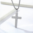Diamond Encrusted Cross Necklace Necklace Claire & Clara