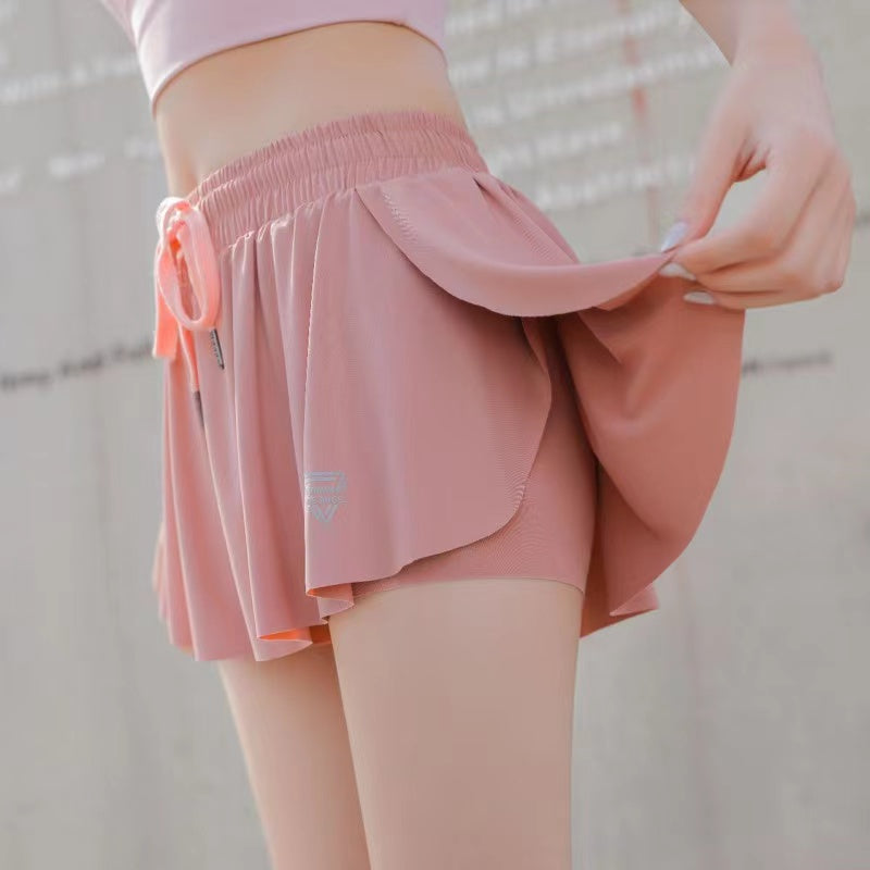 Dolly Breathable Quick Dry Athletic Skirt Bottoms Activewear > highwaist leggings > high waisted workout leggings > high waisted yoga pants > best high waisted leggings > yoga leggings > yoga pants workout leggings > yoga pants for women > women's workout leggings Claire & Clara Pink S