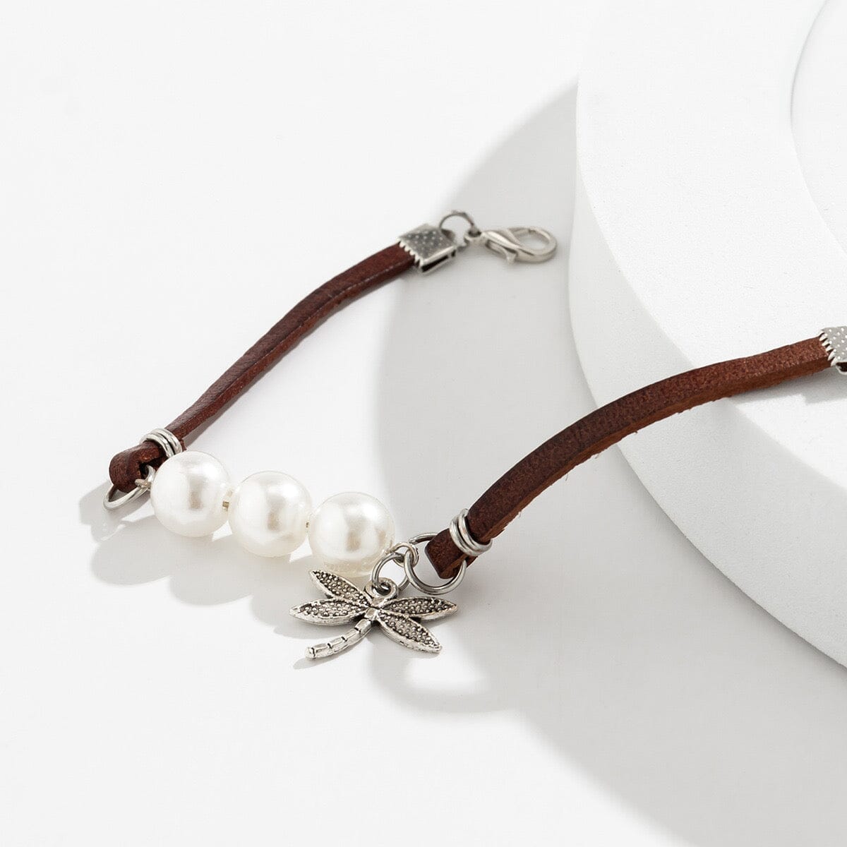 Dragonfly Leather Necklace Bracelet Set Necklace Claire & Clara