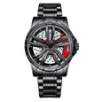 DRIVE Spinning Wheel Hub Conceptual Watch Watches Claire & Clara Ferrari Red Black Wheel Hub