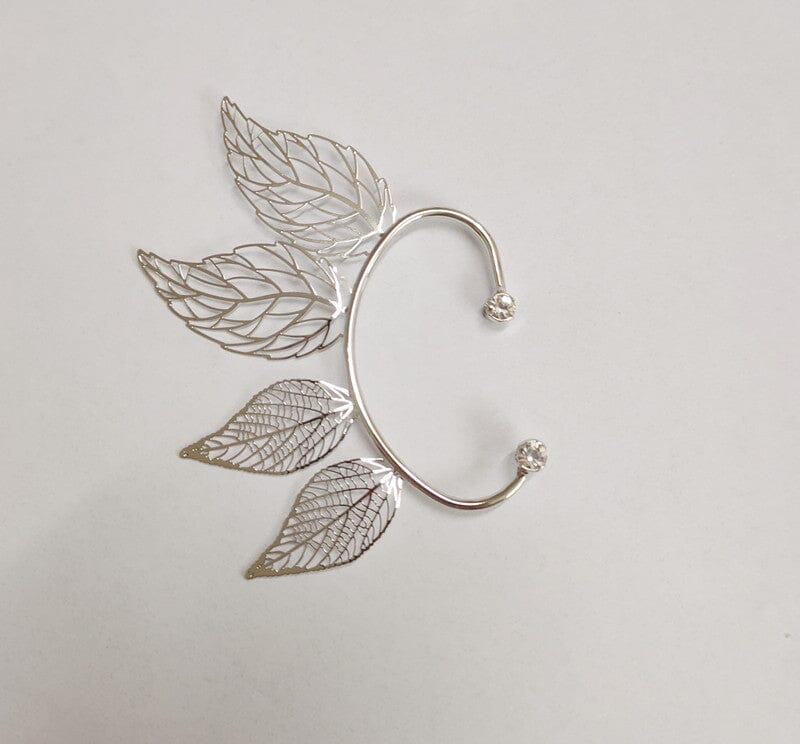 Elf Hollow Leaf Ear Cuffs Earrings Claire & Clara