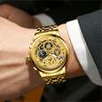 Elite Luxurious Business Watch Multi-function Perpetual Calendar Watches Claire & Clara Gold