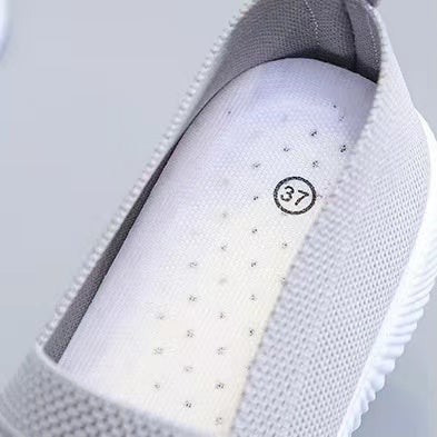 Ella Solid Color Slip On Knit Sneakers Shoes Claire & Clara