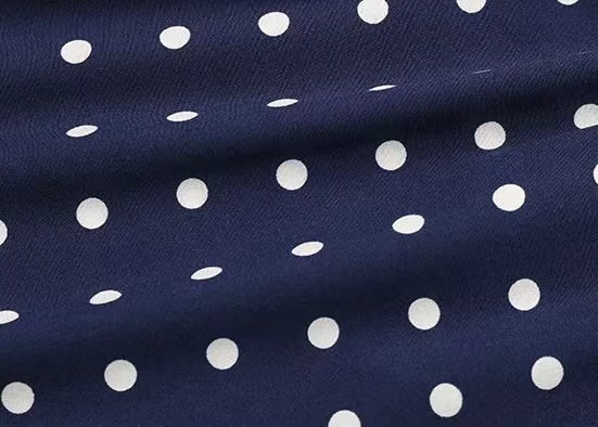 Elsie Polka Dots Lace-up Pleated Dress Dresses Claire & Clara