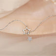 Emma Silver Shiny Stars Zirconia Necklace Necklace Claire & Clara