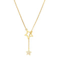Emma Silver Shiny Stars Zirconia Necklace Necklace Claire & Clara