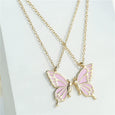 Enamel Butterfly Friendship Bestie Necklace Necklaces Claire & Clara