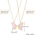Enamel Butterfly Friendship Bestie Necklace Necklaces Claire & Clara