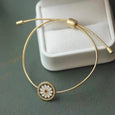 Enamel Daisy Adjustable Bracelet Bracelet Claire & Clara