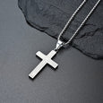 Engraved Prayer Cross Necklace Necklace Claire & Clara