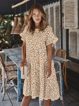 Erin Ruffle Sleeve Polka Dot Dress Dresses Claire & Clara