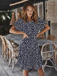 Erin Ruffle Sleeve Polka Dot Dress Dresses Claire & Clara