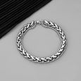 Fashion Titanium Steel Wheat Link Bracelet Bracelets Claire & Clara