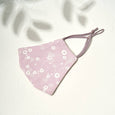 Flora Cotton Cloth Face Mask Face Covering Claire & Clara Pink