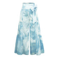 Floral Lace-up Casual Wide Leg Pants Bottoms Claire & Clara Style 2 S