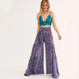 Floral Lace-up Casual Wide Leg Pants Bottoms Claire & Clara Style 20 S