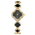 Four Leaf Clover Bracelet Watch Watches Claire & Clara Black
