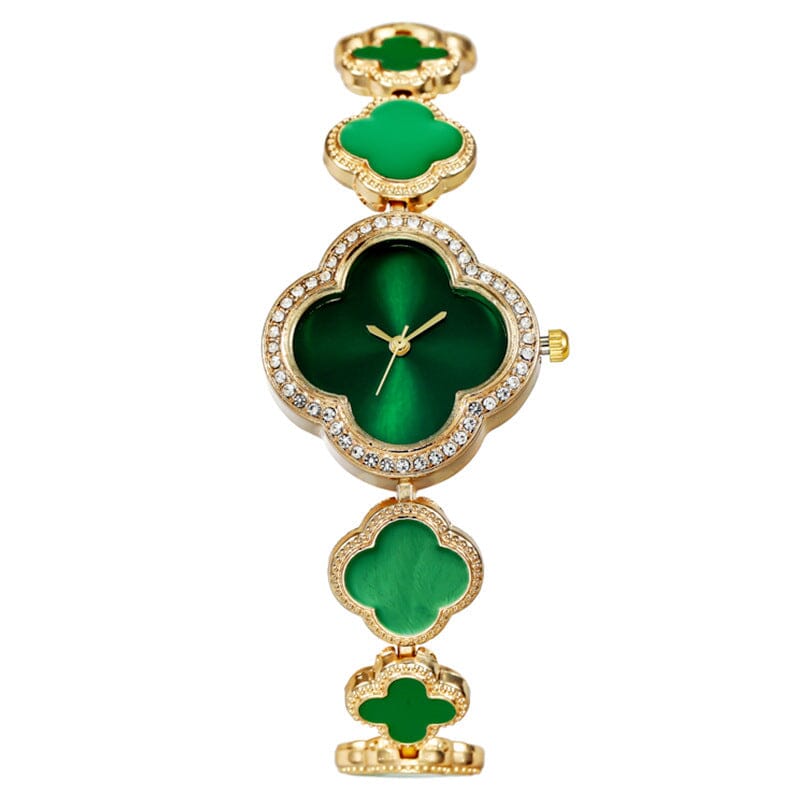 Four Leaf Clover Bracelet Watch Watches Claire & Clara Green