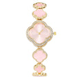 Four Leaf Clover Bracelet Watch Watches Claire & Clara Pink