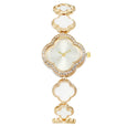 Four Leaf Clover Bracelet Watch Watches Claire & Clara White