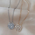 Four Leaf Heart Shape Detachable Necklace Necklace Claire & Clara