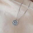 Four Leaf Heart Shape Detachable Necklace Necklace Claire & Clara Silver