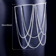Glitter Rhinestone Multi-layer Thigh Chain Anklet Claire & Clara
