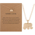 Good Luck Elephant Necklace Necklaces Claire & Clara Gold