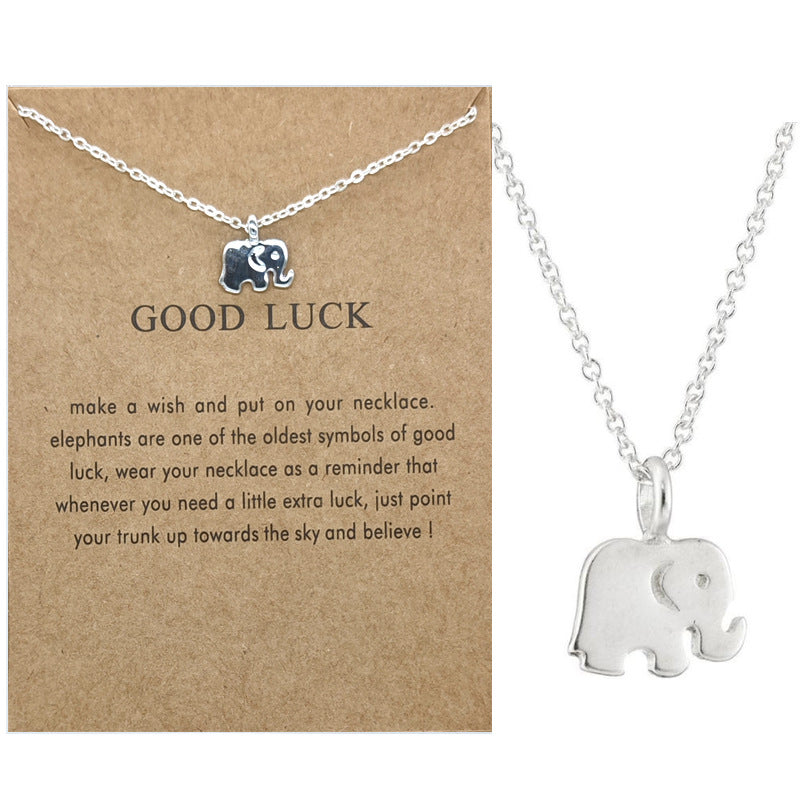 Good Luck Elephant Necklace Necklaces Claire & Clara Silver