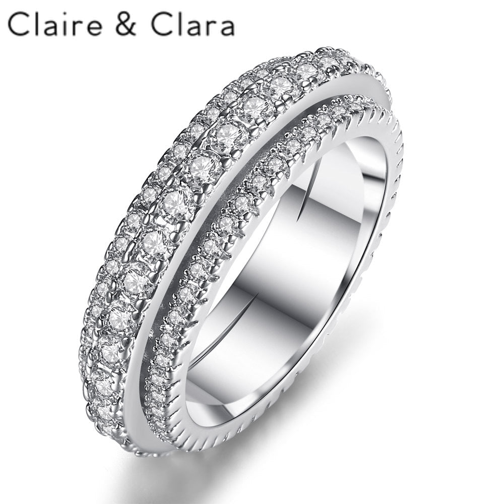 Good Luck Spinning Anxiety Relief Ring Rings Claire & Clara A-Silver 6