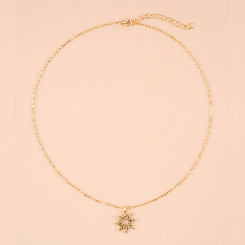 Good Vibes Only Sun Necklace Necklaces Claire & Clara