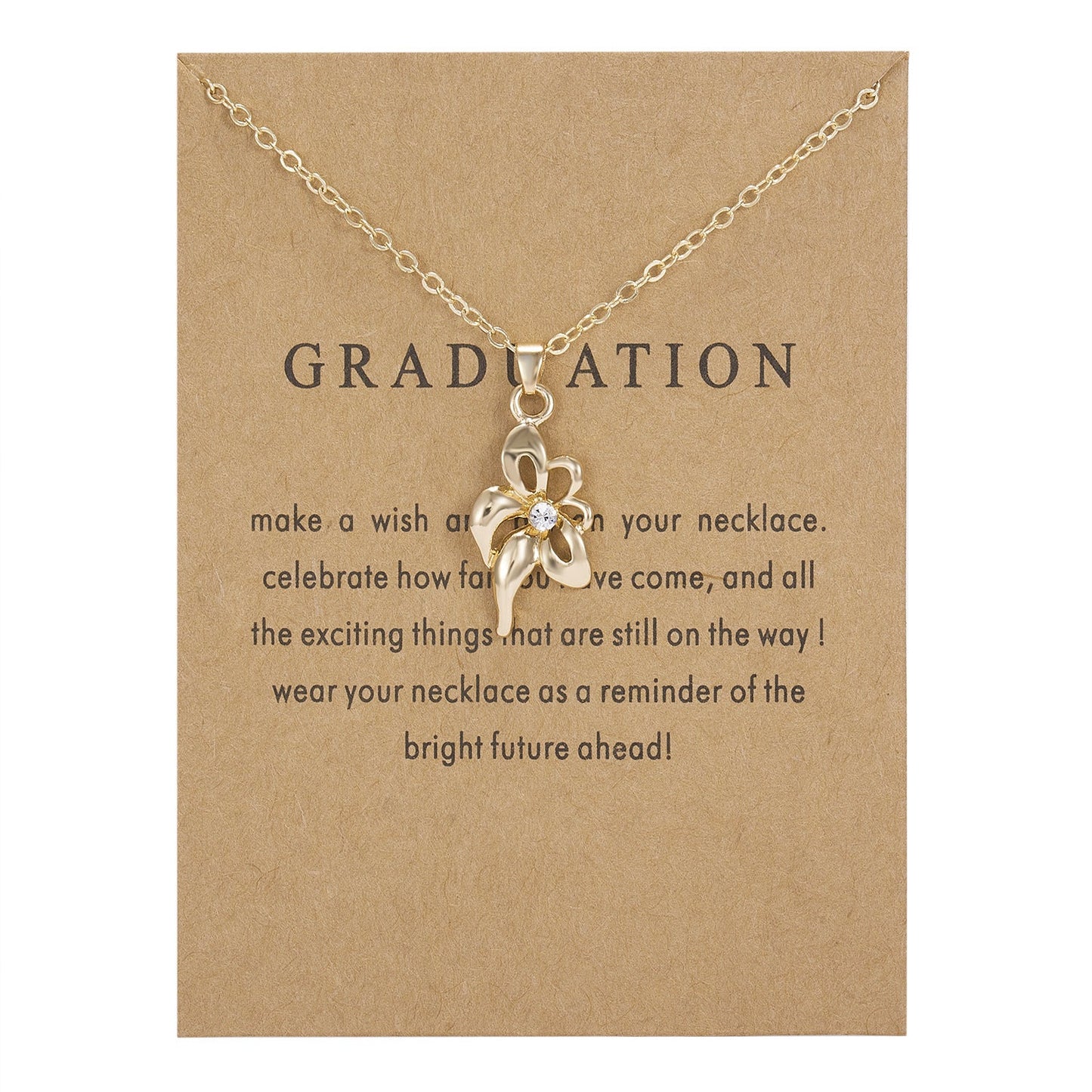 Graduation Flower Necklace Necklaces Claire & Clara