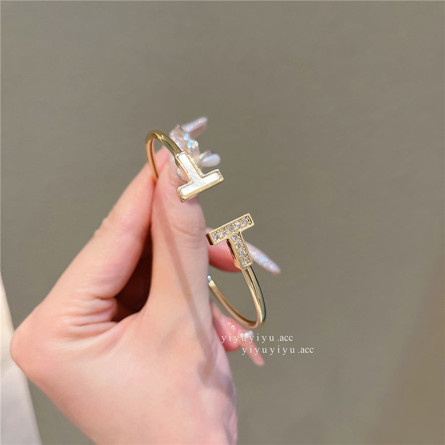 H-Type Adjustable Open Wrap Sand Gold Bracelet Bracelets Claire & Clara