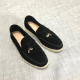 Hanged Metal Slip-on Loafers Shoes Shoes Claire & Clara US 4.5 Black